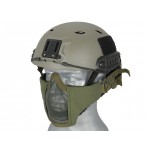 Half Face Mesh Mask 2.0 (Fast Helmet Version) - Olive [PJ] 